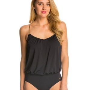 Vince Camuto Luxe Blouson Swimsuit